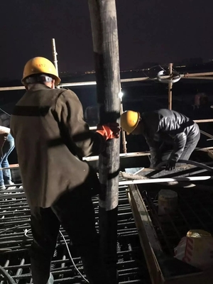 唐家渡暨凤台大桥项目 开启夜间施工作业